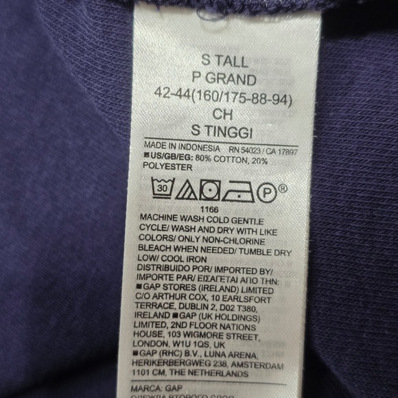 Gap Polo Dress Women S Tall Navy Blue Terry Cloth Sleeveless Mini Shift Swim - Picture 4 of 7